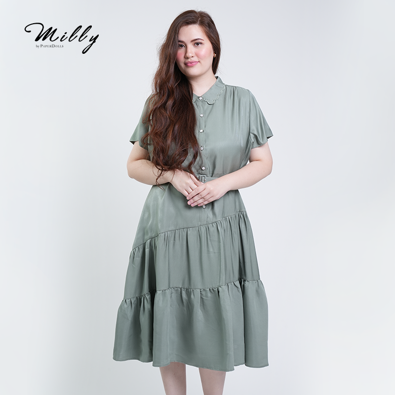 paper dolls high neck lace midi dress in taupe Paper Dolls high neck lace midi dress taupe, size 8