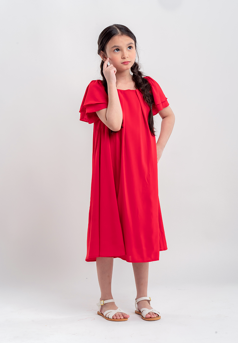 Treehouse Kids Celenee Dress  with Pleat detail
