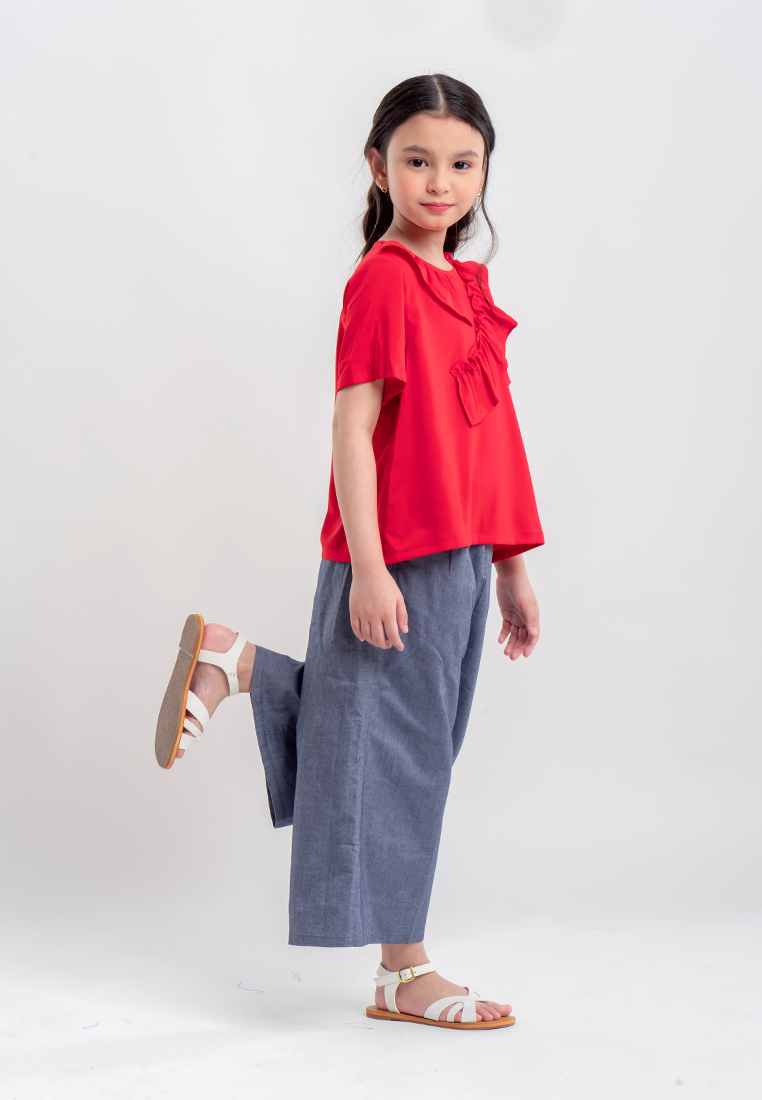 Treehouse Kids Ellianne Top with Ruffle Detail