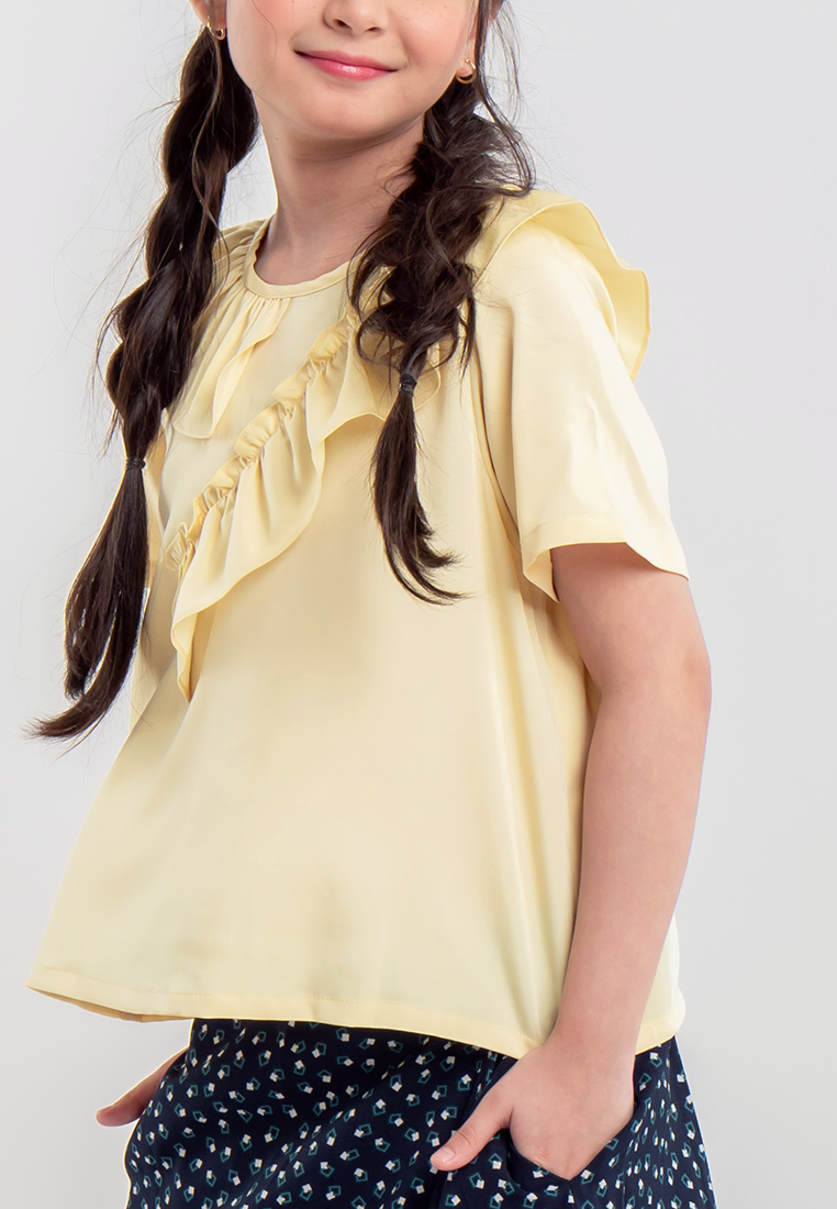 Treehouse Kids Ellianne Top with Ruffle Detail