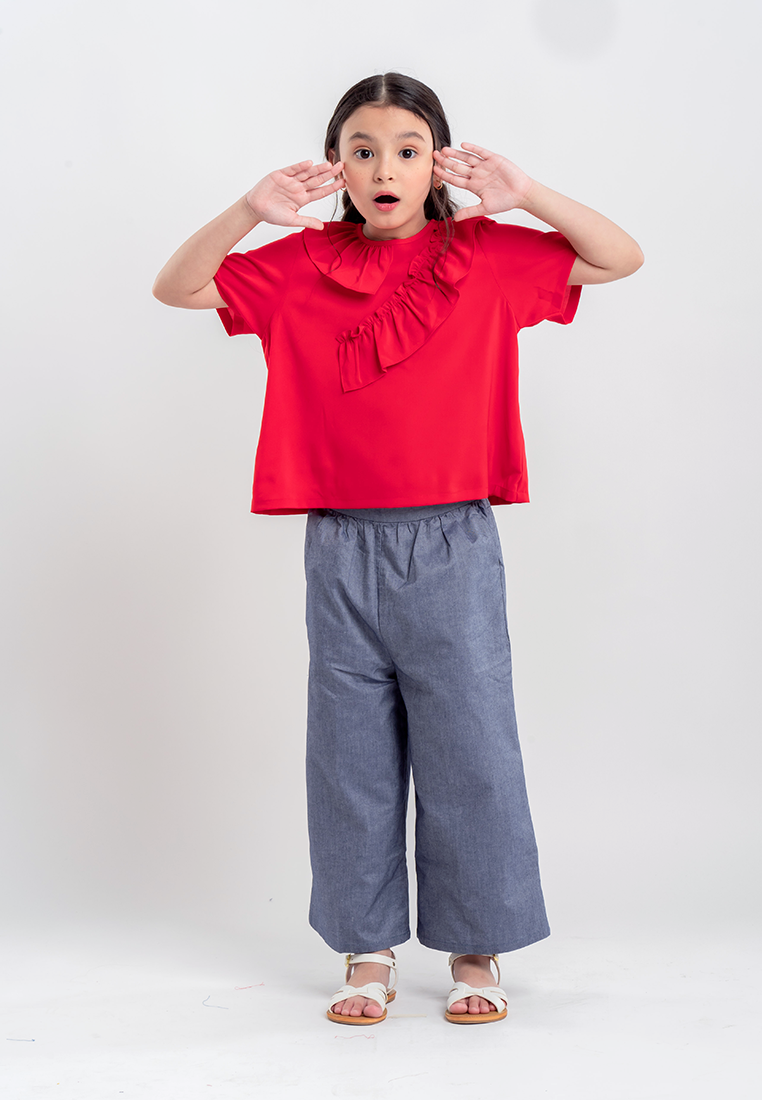Treehouse Kids Ellianne Top with Ruffle Detail