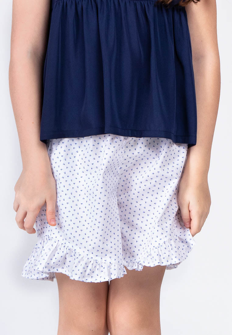 Treehouse Kids Aliya Gartered Shorts with Ruffles