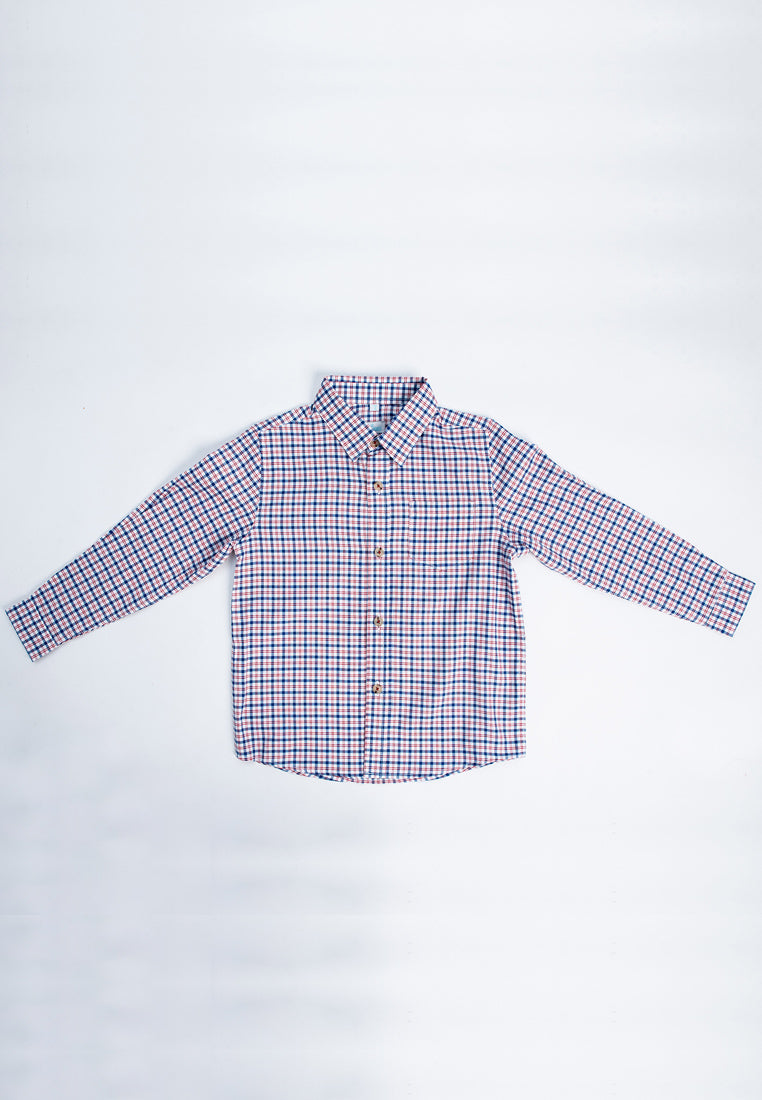 Treehouse Kids Boy's Long Sleeves Checkered Shirt