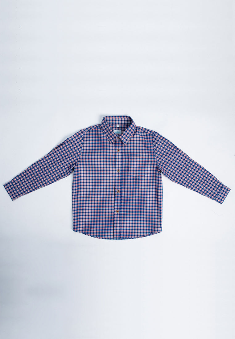 Treehouse Kids Boy's Long Sleeves Checkered Shirt