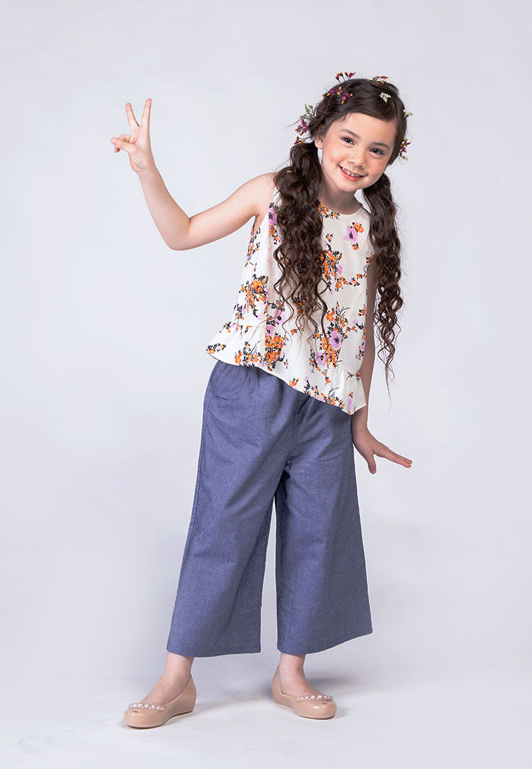 Treehouse Kids Heather Sleeveless Top in Floral Print
