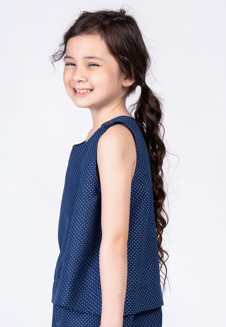 Treehouse Kids Elle Sleeveless Top with Button Detail